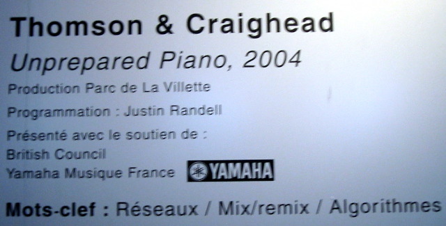 Thomson + Craighead label